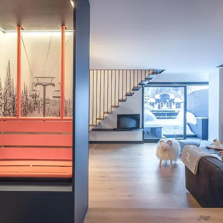 Duplex Avec Sauna Et Vue Mont Blanc Au Centre De Apartament